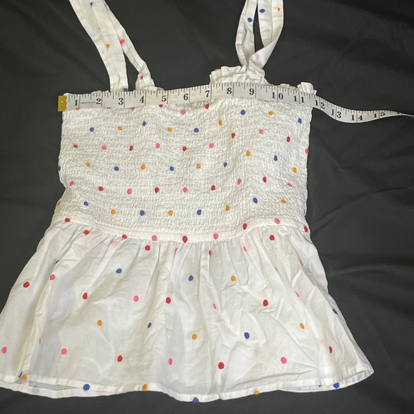NWT Loft White Polka Dot Top - Picture 10 of 11